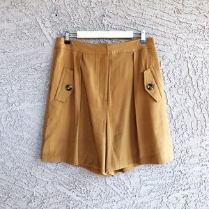 Brown High Waisted Shorts